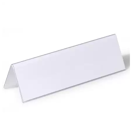 (805219) DURABLE PORTANOMBRES DE MESA 61X210MM TRANSPARENTE