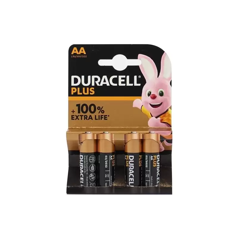 (940279) DURACELL PILAS POWER PLUS LR06 ALCALINAS AA 1.5V PACK-4