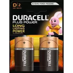 (940281) DURACELL PILAS PLUS POWER L2 DLR20 ALCALINAS D 1.5V PACK-2