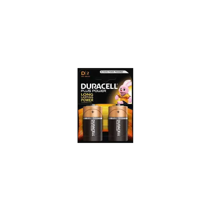 (940281) DURACELL PILAS PLUS POWER L2 DLR20 ALCALINAS D 1.5V PACK-2