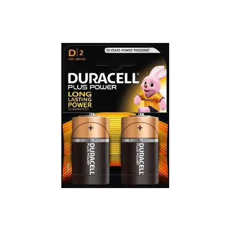 (940281) DURACELL PILAS PLUS POWER L2 DLR20 ALCALINAS D 1.5V PACK-2