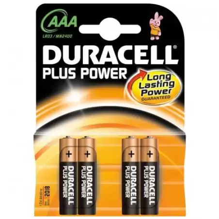 (942796) DURACELL PILAS PLUS POWER LR03 ALCALINAS AAA 1.5V PACK-4
