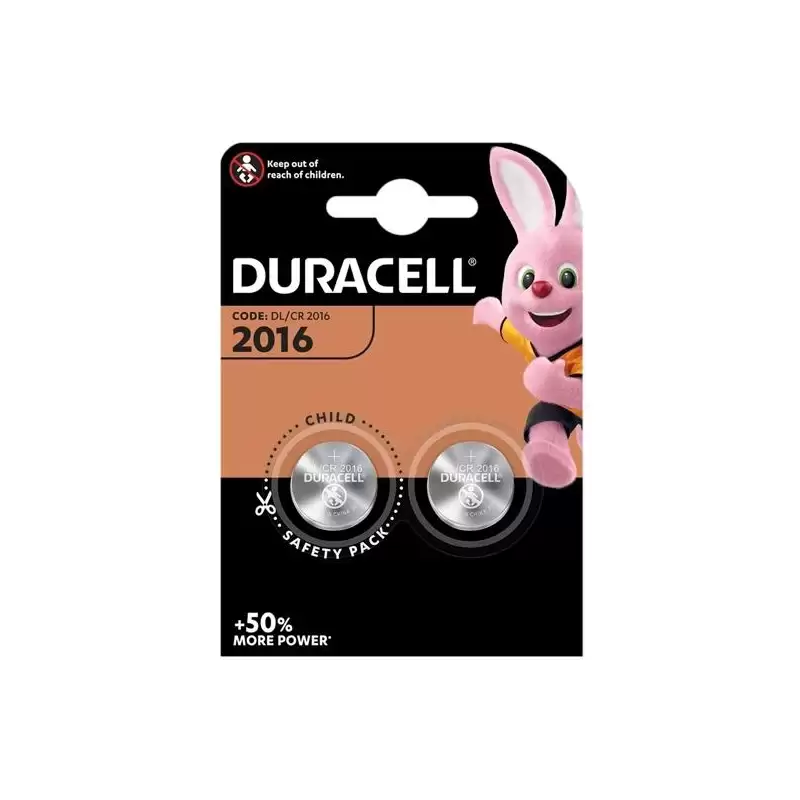 (DL/CR2016) DURACELL PILA BOTÓN CR2016 3V -BLISTER 2U-