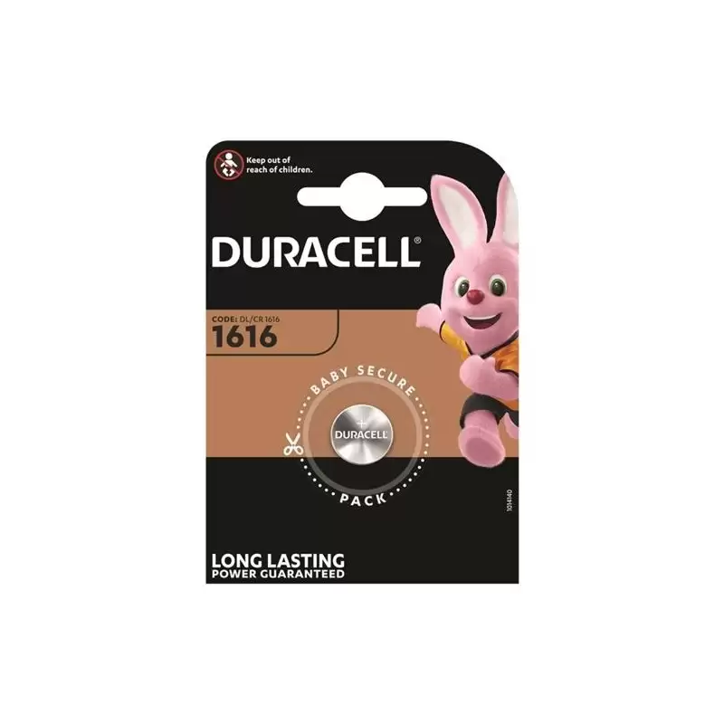 (DUR03033) DURACELL PILA BOTÓN CR1616 3V -BLISTER 1U-