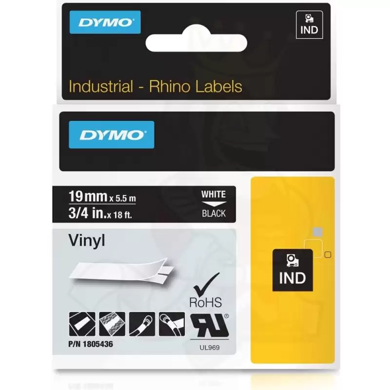 (1805436) DYMO RHINO CINTA DE ETIQUETAS INDUSTRIAL ADHESIVA ID1-19