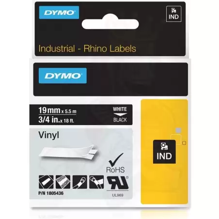(1805436) DYMO RHINO CINTA DE ETIQUETAS INDUSTRIAL ADHESIVA ID1-19