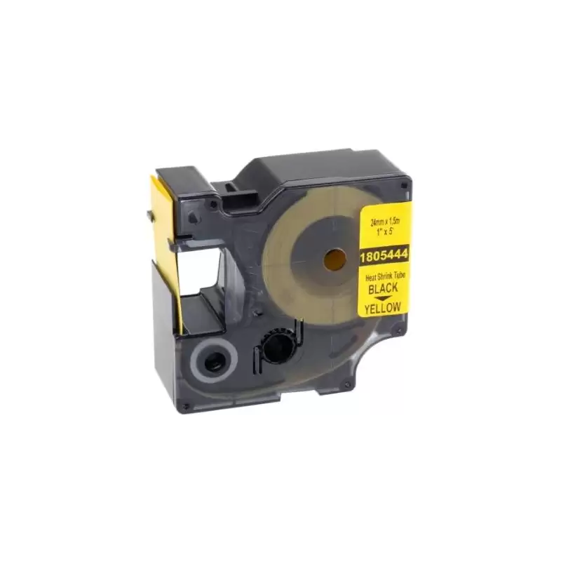(1805444) DYMO RHINO TUBO TERMORRETRACTIL NEGRO SOBRE AMARILLO 24MM