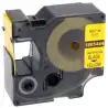 (1805444) DYMO RHINO TUBO TERMORRETRACTIL NEGRO SOBRE AMARILLO 24MM