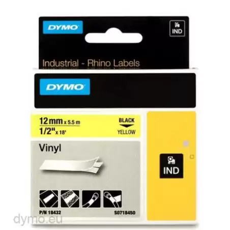 (18432) DYMO RHINO CINTA DE ETIQUETAS INDUSTRIAL ADHESIVA ID1-12