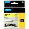 (18433) DYMO RHINO CINTA DE ETIQUETAS INDUSTRIAL ADHESIVA ID1-19 - NEGRO SOBRE AMARILLO - 19MMX5´5M NYLON FLEXIBLE (S0718470)