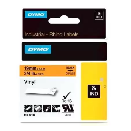(18436) DYMO RHINO CINTA DE ETIQUETAS INDUSTRIAL ADHESIVA ID1-19