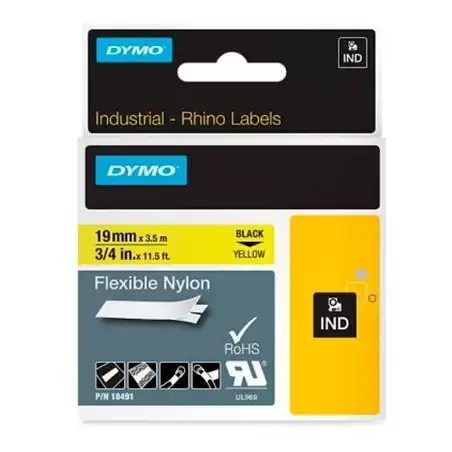 (18491) DYMO RHINO CINTA DE ETIQUETAS INDUSTRIAL ADHESIVA ID1-19