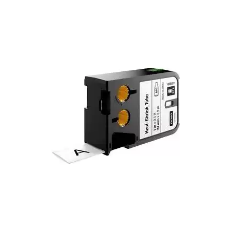 (1868811) DYMO RHINO TUBO TERMORRETRACTIL NEGRO SOBRE BLANCO 24MM