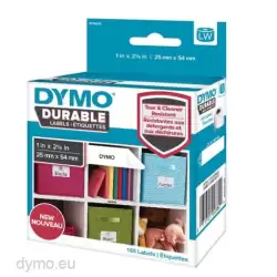 (2112283) DYMO CINTA ADHESIVA DURABLE LABELWRITER LABELS 25X54MM (SUSTITUYE A 1976411)