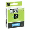 (S0720830) DYMO CINTA DE TRANSFERENCIA TERMICA D1 45803. ETIQUETAS ESTÁNDAR NEGRO SOBRE BLANCO DE 19MMX7M. POLIESTER AUTOADHE...