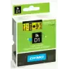 (S0720980) DYMO CINTA DE TRANSFERENCIA TERMICA D1 53718. ETIQUETAS ESTÁNDAR NEGRO SOBRE AMARILLO DE 24MMX7M. POLIESTER AUTOAD...