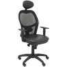 (15SNSPNEC) PIQUERAS Y CRESPO SILLA JORQUERA SINCRO C/CABECERO FIJO BRAZOS/R MALLA NEGRO ASIENTO SIMILPIEL NEGRO