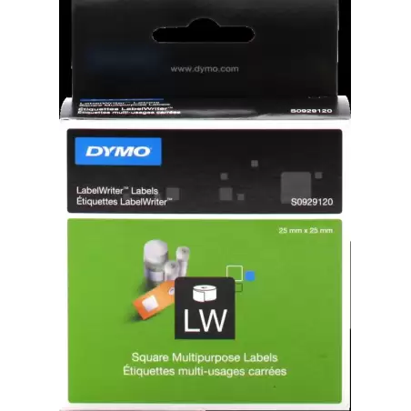 (S0929120) DYMO CINTA DE ETIQUETAS CUADRADAS LABEL WRITER COLOR BLANCO - 750 UNIDADES