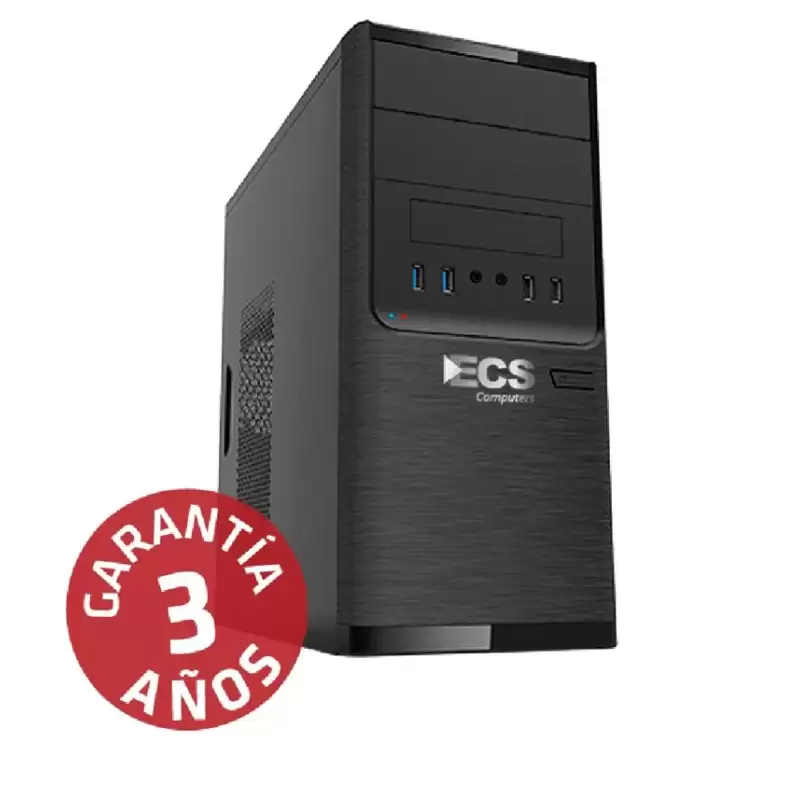 (28H150000023025) ECS ORDENADOR DE SOBREMESA DS520 INTEL I3-12100 16GB RAM  1TB SSD NVME WINDOWS 11PRO  3 AÑOS DE GARANTÍA LA...
