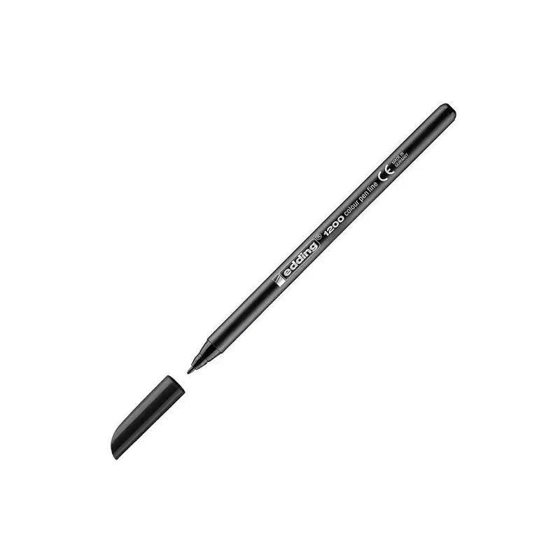 (1200-01) EDDING ROTULADOR 1200 PUNTA FINA NEGRO