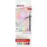 (1200-6 S) EDDING ROTULADOR 1200 PUNTA FINA COLORES SURTIDOS PASTEL ESTUCHE 6 UD