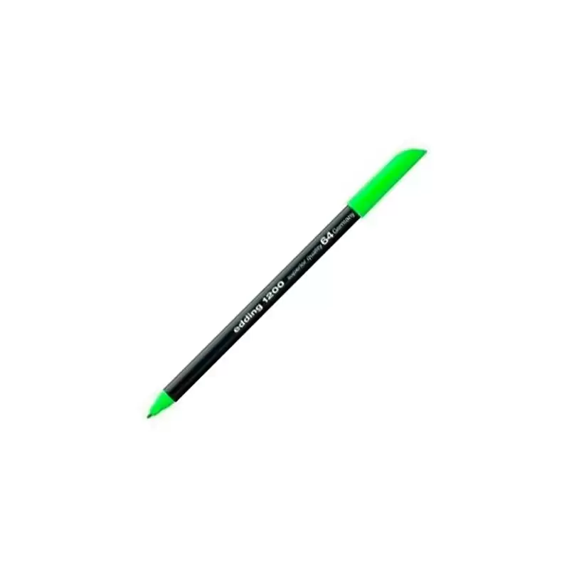 (1200-64) EDDING ROTULADOR 1200 PUNTA FINA VERDE NEÓN