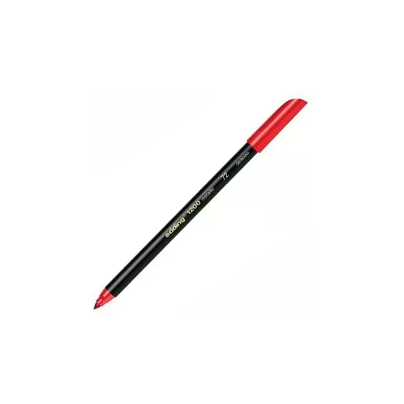 (1200-72) EDDING ROTULADOR 1200 PUNTA FINA ROJO METÁLICO