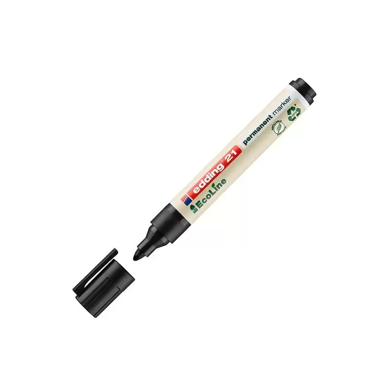 (21-01) EDDING MARCADOR PERMANENTE 21 ECOLINE NEGRO
