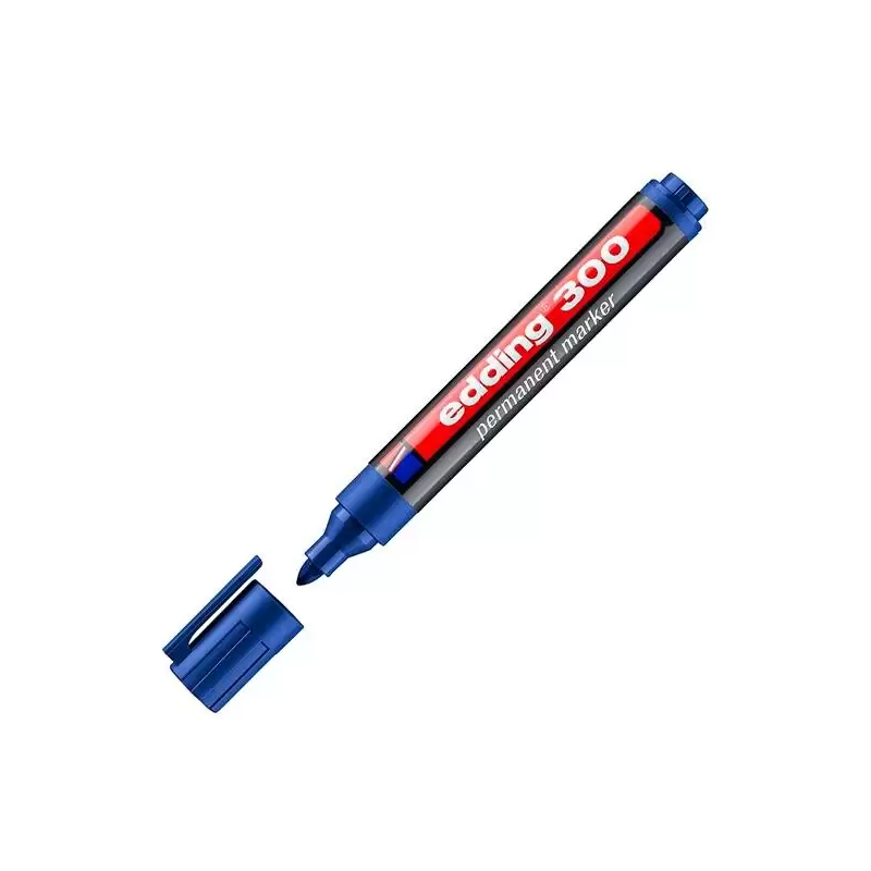 (300-03) EDDING MARCADOR PERMANENTE 300 AZUL