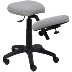 (37GBALI40) PIQUERAS Y CRESPO TABURETE LIETOR REGULABLE GIRATORIO BALI GRIS CLARO