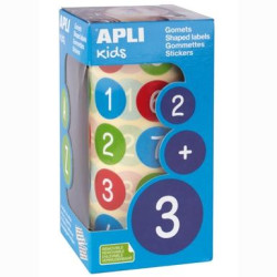 (15127) APLI ROLLO GOMETS NÚMEROS REDONDOS 20MM