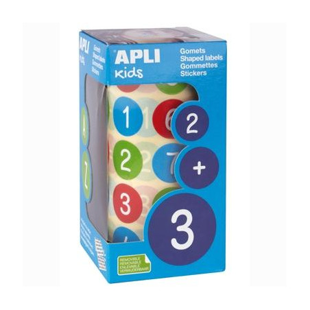 (15127) APLI ROLLO GOMETS NÚMEROS REDONDOS 20MM