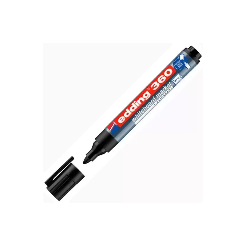 (360-01) EDDING MARCADOR PIZARRA BLANCA 360 RELLENABLE NEGRO