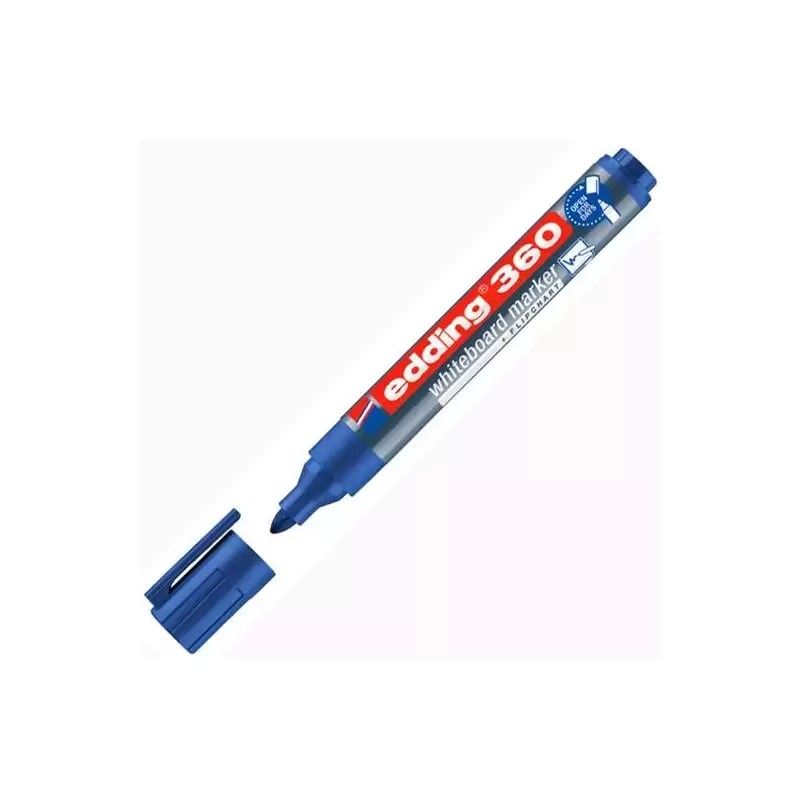 (360-03) EDDING MARCADOR PIZARRA BLANCA 360 RELLENABLE AZUL
