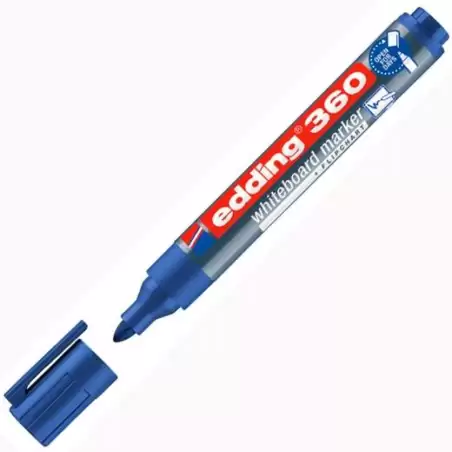 (360-03) EDDING MARCADOR PIZARRA BLANCA 360 RELLENABLE AZUL