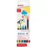 (4-1200-5-3) EDDING ROTULADOR 1200 GLITTER BÁSICO COLORES SURTIDOS PACK 5 UD