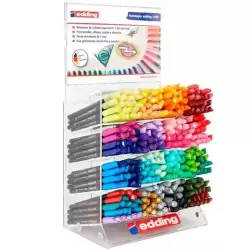 (4-71200) EDDING ROTULADOR 1200 PUNTA FINA COLORES SURTIDOS EXPOSITOR 320 UD