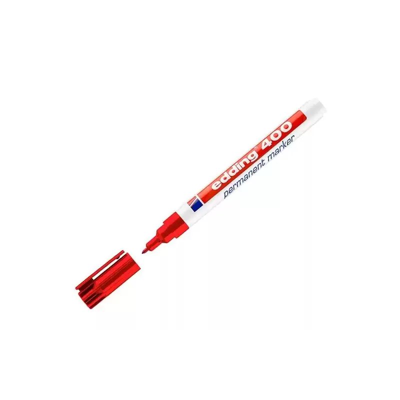 (400-02) EDDING MARCADOR PERMANENTE 400 ROJO