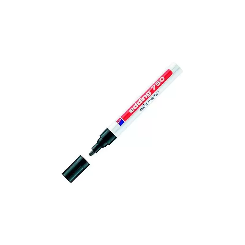 (750-01) EDDING MARCADOR PERMANENTE 750 TINTA OPACA BRILLANTE NEGRO