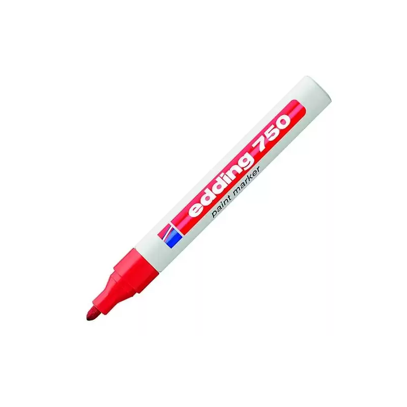 (750-02) EDDING MARCADOR PERMANENTE 750 TINTA OPACA BRILLANTE ROJO