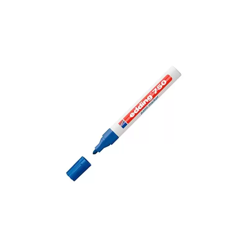 (750-03) EDDING MARCADOR PERMANENTE 750 TINTA OPACA BRILLANTE AZUL