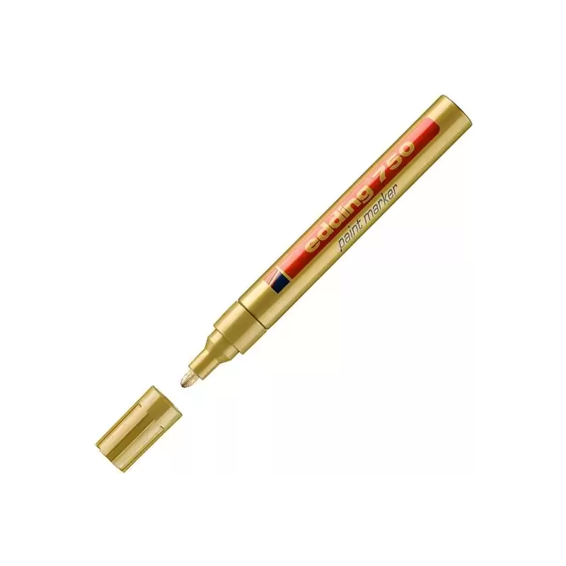 (750-53) EDDING MARCADOR PERMANENTE 750 TINTA OPACA BRILLANTE ORO