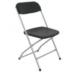 (PACK5314NE) PIQUERAS Y CRESPO PACK DE 5 SILLAS PLEGABLE ALUMINIO Y PP SIN BRAZOS NEGRO