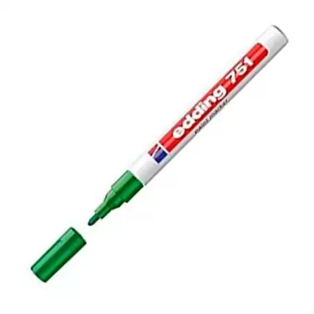 (751-04) EDDING MARCADOR PERMANENTE TINTA OPACA 751 VERDE