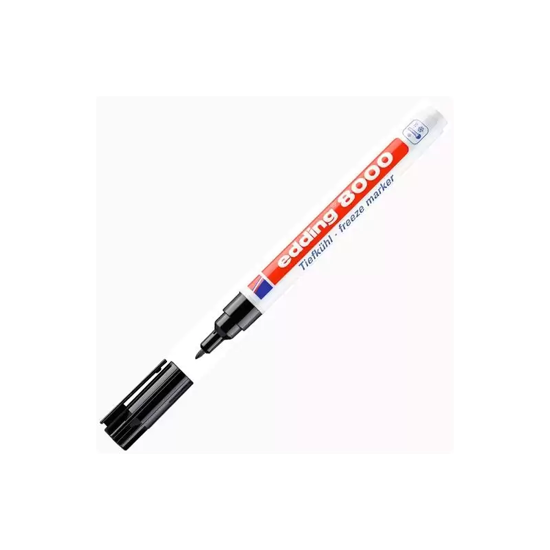(8000) EDDING MARCADOR PERMANENTE 8000 PARA PRODUCTOS CONGELADOS NEGRO