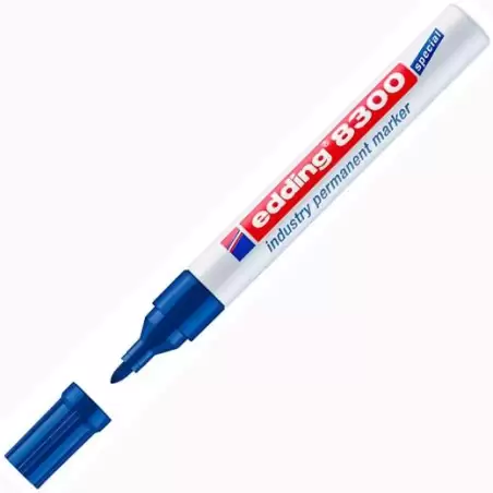 (8300-03) EDDING MARCADOR PERMANENTE INDUSTRIAL 8300 AZUL