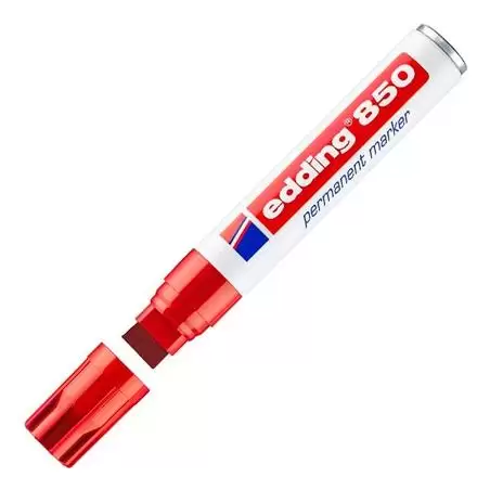 (850-02) EDDING MARCADOR PERMANENTE 850 ROJO