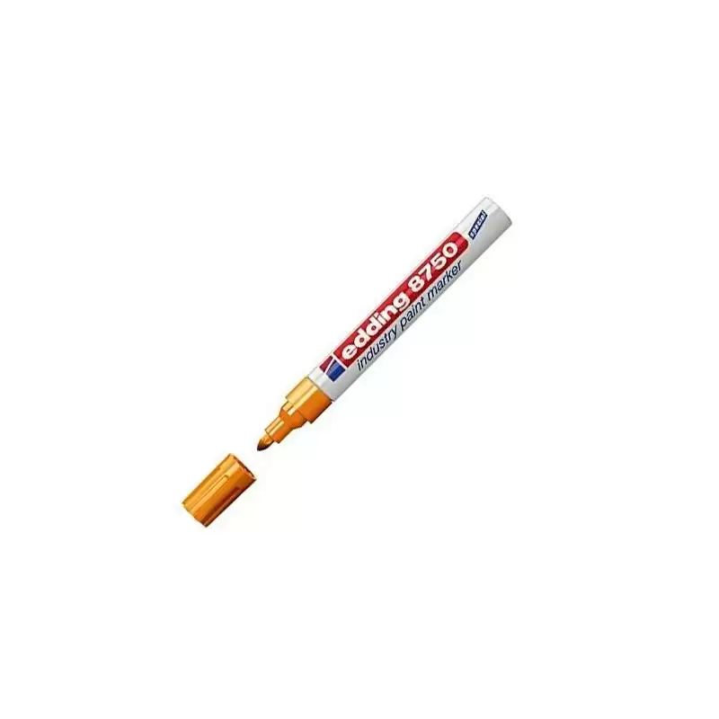 (8750-05) EDDING MARCADOR PERMANENTE DE TINTA OPACA INDUSTRIAL 8750 AMARILLO