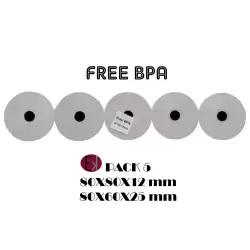 (CAJA 80X80 65GR) EKRIT ROLLO TÉRMICO SIN BPA 80X80X12MM 65GRS CAJA COMPLETA-50U-