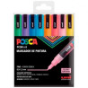 (182634671) POSCA MARCADOR  PC-3M/8C PINTURA NO PERMANENTE PUNTA CÓNICA 0,9 - 1,3 MM C/SURTIDOS -ESTUCHE SP 8-